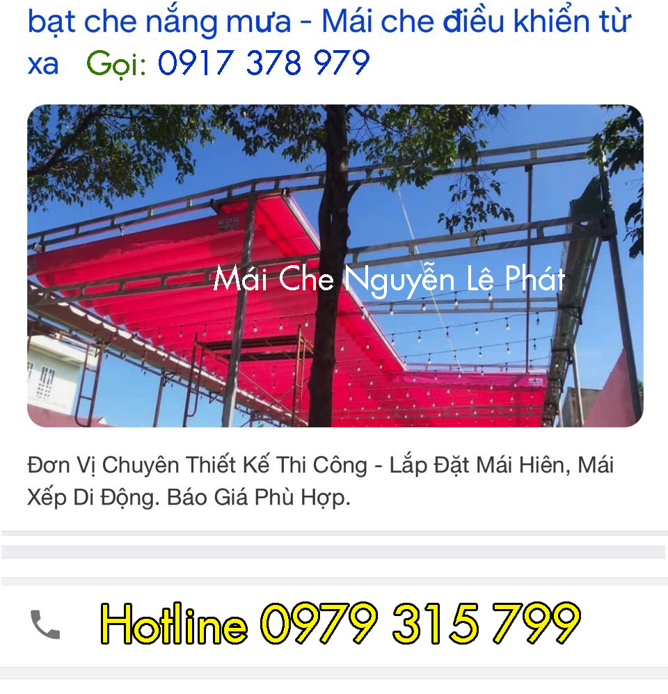 Bạt che nắng mưa Định Quán - Đồng Nai