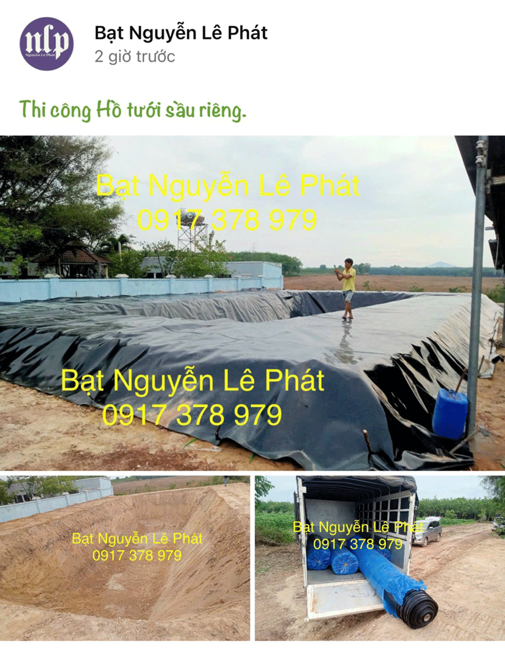  Bạt lót Hồ Chứa Nước Tại Lâm Đồng – Bạt Chống Thấm Ao Nuôi Cá