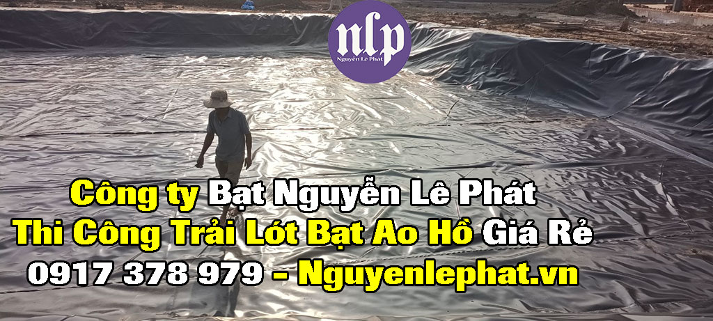 Bạt lót ao hồ chưa nước nuôi cá tại Phú Riềng