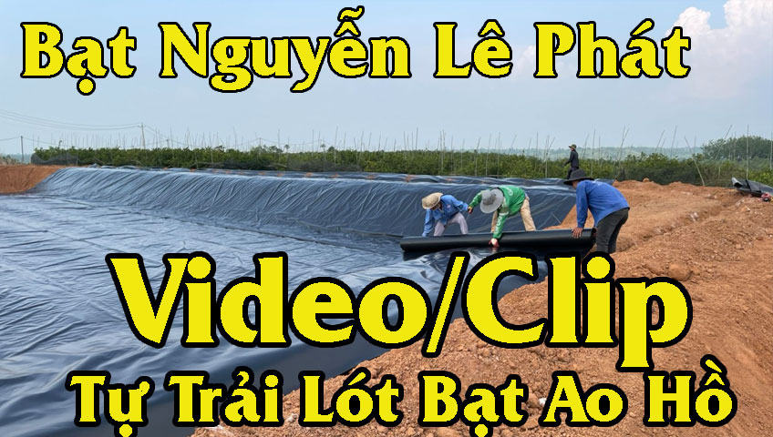 Bạt lót ao hồ chưa nước nuôi cá tại Lâm Đồng