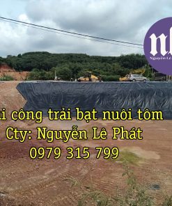 bạt lót ao hồ HDPE dày 0.75mm