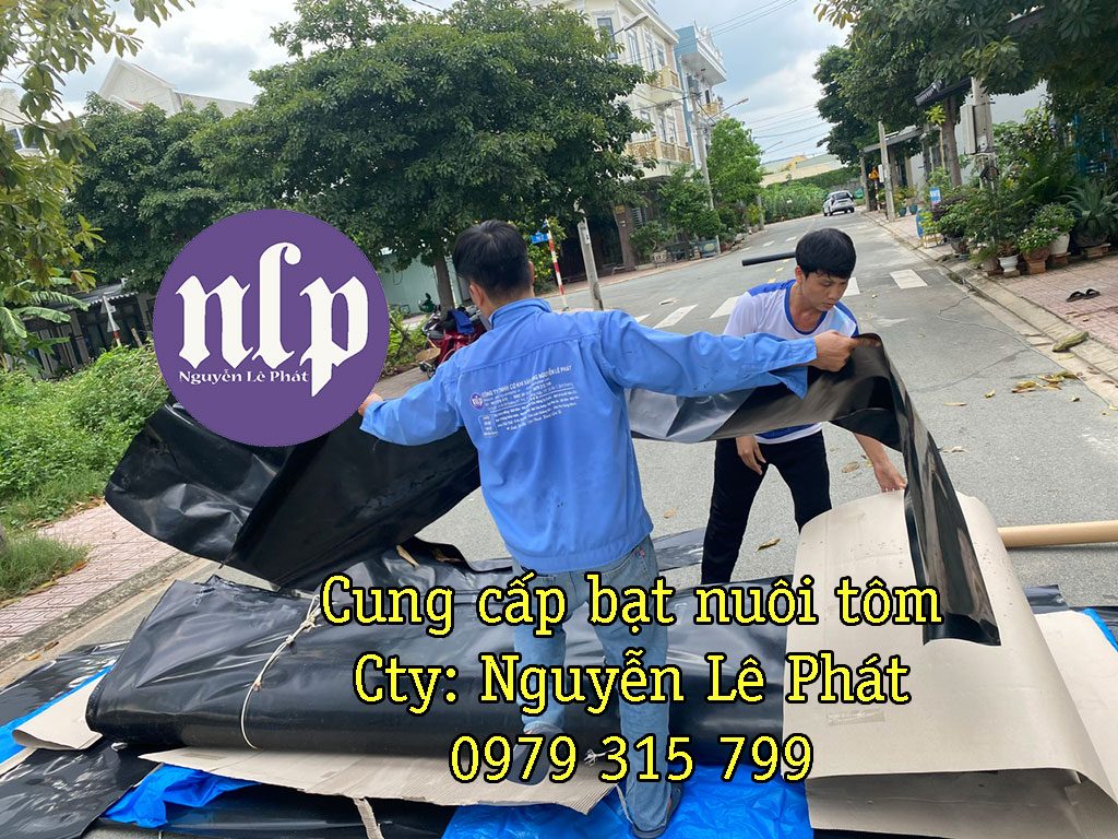 bạt lót ao hồ HDPE dày 0.75mm