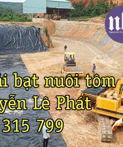 bạt lót ao hồ HDPE dày 0.75mm