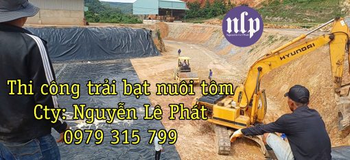 bạt lót ao hồ HDPE dày 0.75mm