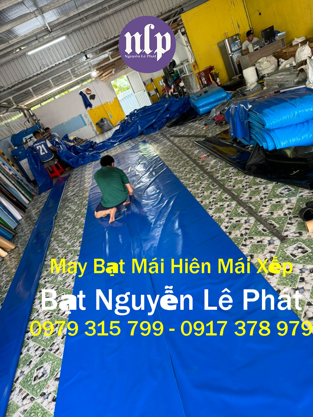 May Ép Bạt Mái Hiên Mái Xếp, May Bạt Kéo Di Động Tại Bình Phước