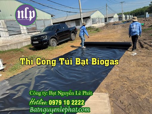 Thi Công Túi Bạt Chứa Khí Hầm Bigoas tại Đắk Nông Trang Trại Nuôi Heo Vịt