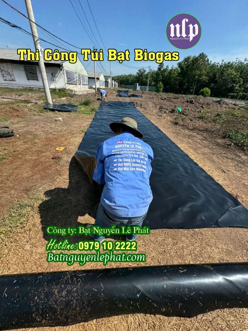 Thi Công Túi Bạt Chứa Khí Hầm Bigoas tại Đắk Nông Trang Trại Nuôi Heo Vịt