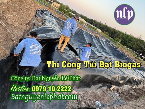 Thi Công Túi Bạt Chứa Khí Hầm Bigoas tại Đắk Nông Trang Trại Nuôi Heo Vịt