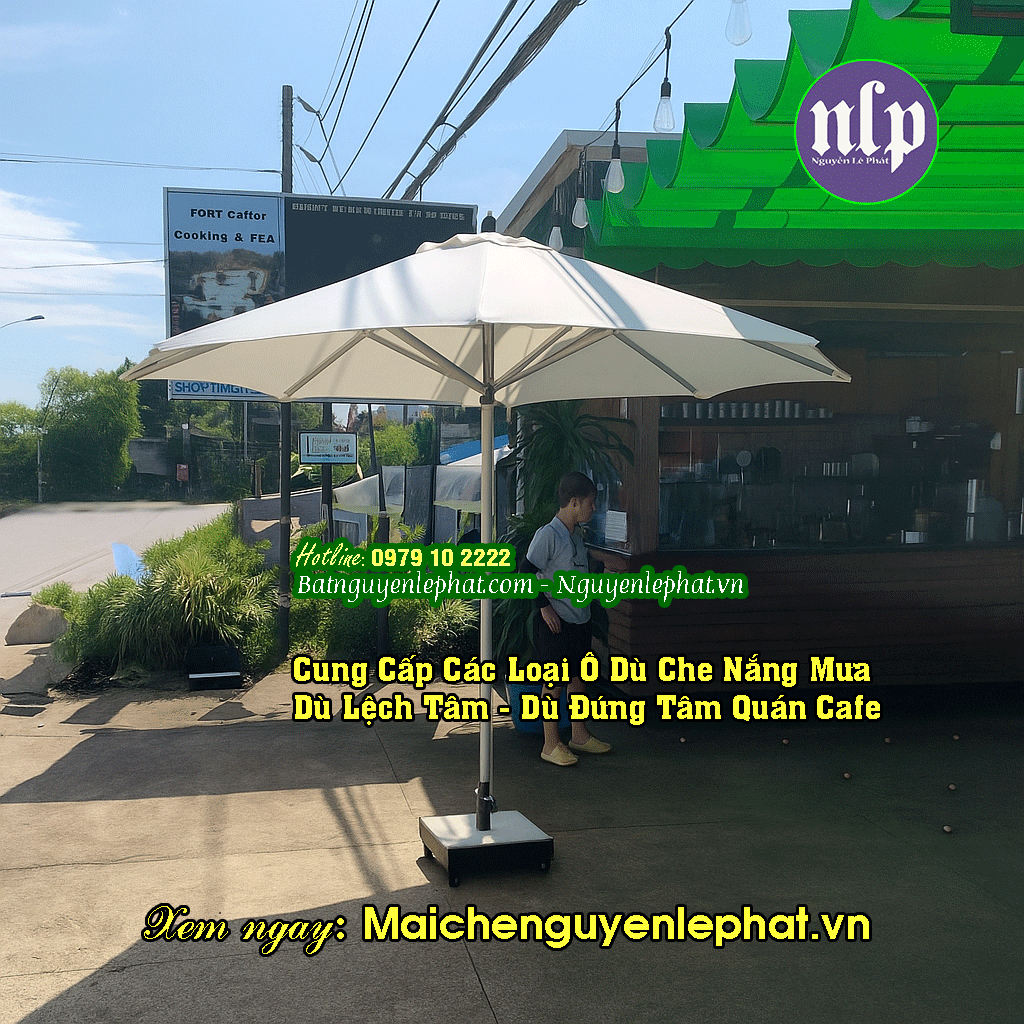 dù che nắng mưa chợ tạm, sạp hàng