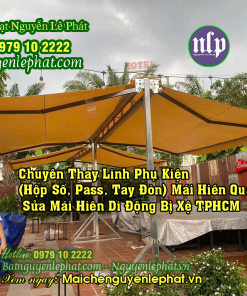 Thay Bạt Mái Hiên Kéo Dây Quay Tay Che Nắng Mưa Tại Bến Tre